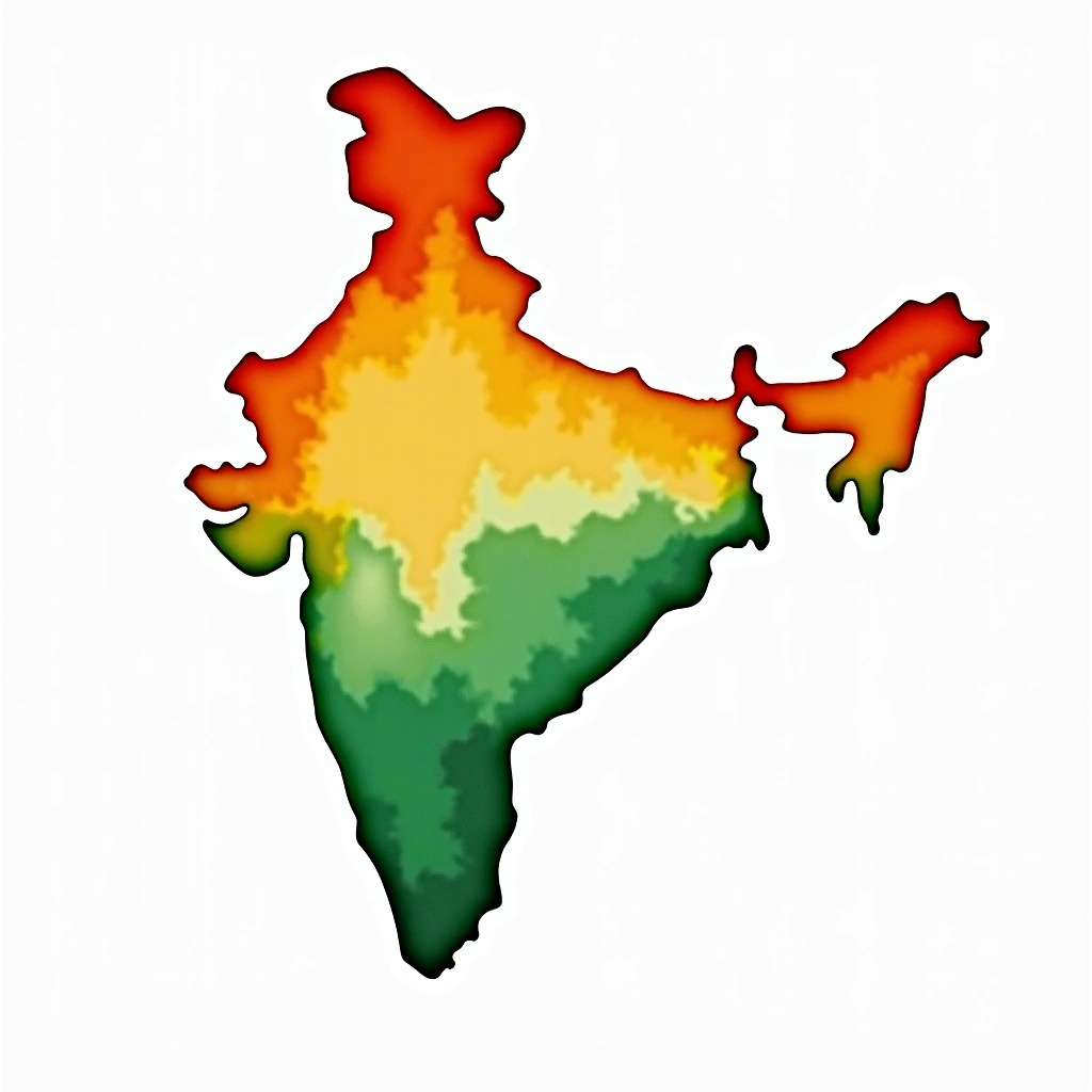 India tea culture — watercolor illustration