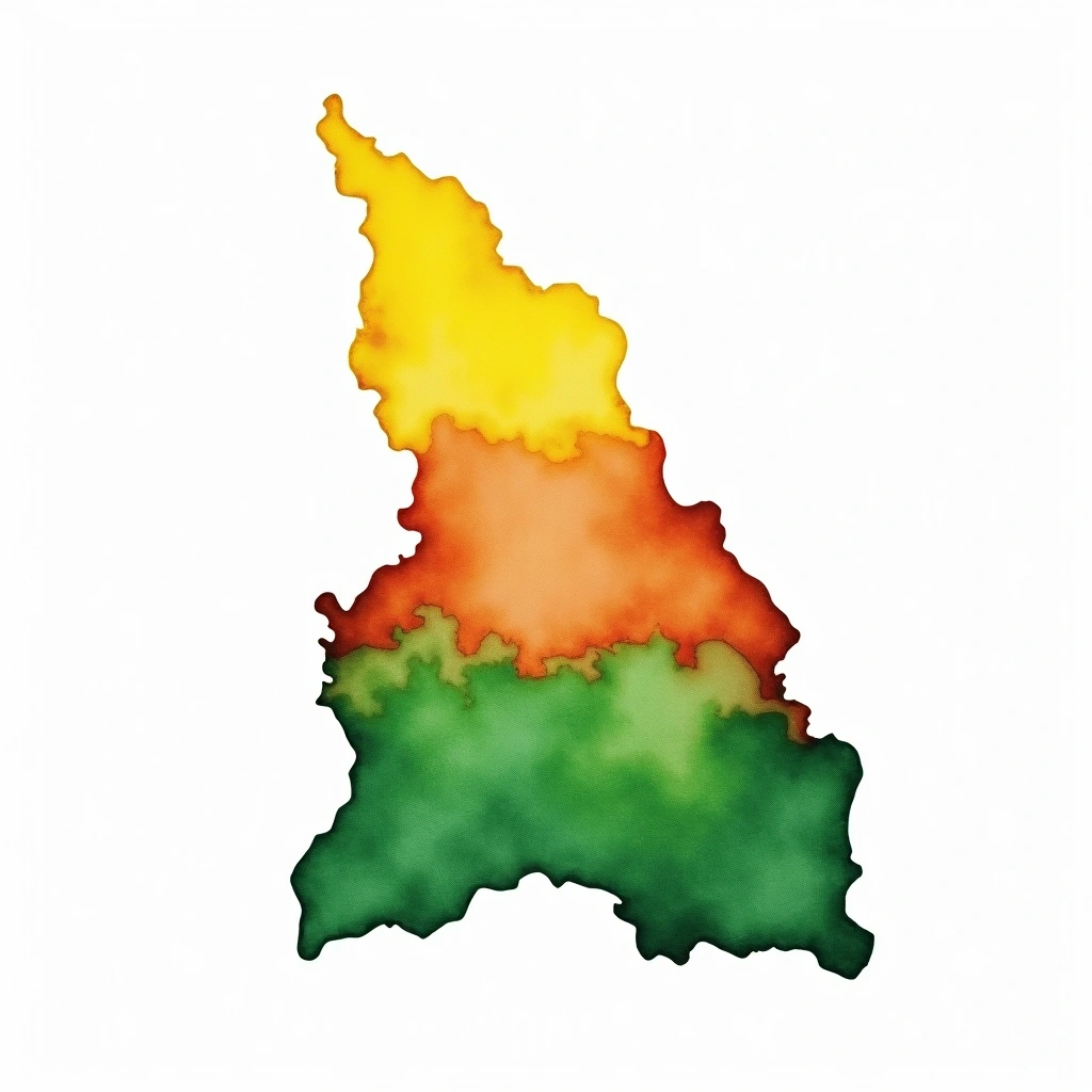 Malawi tea culture — watercolor illustration