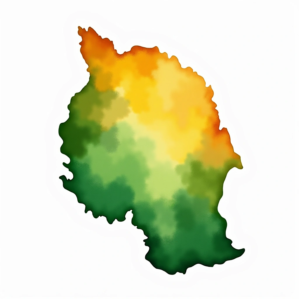 Tanzania tea culture — watercolor illustration