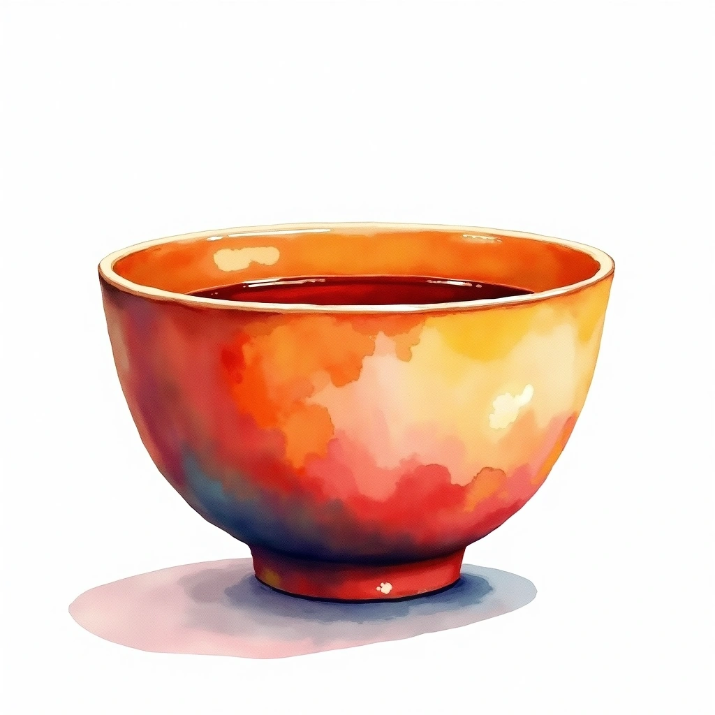 Fairness Cup (Cha Hai) teaware — watercolor illustration